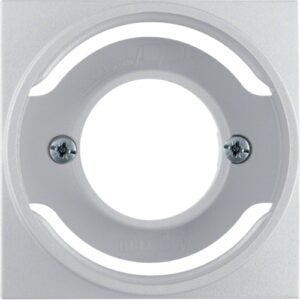 Centre plate for pilot lamp E14  aluminium, matt - Görsel 1