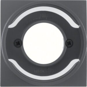 Centre plate for pilot lamp E14  anthracite, matt - Görsel 1
