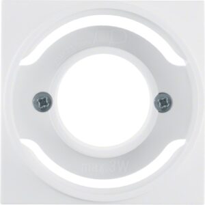 Centre plate for pilot lamp E14  polar white, matt - Görsel 1