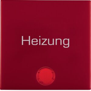 Rocker with red lens and "Heizung Notschalter" imp - Görsel 1