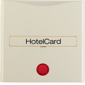 Hotel card switch cover with imprint and red lens - Görsel 1