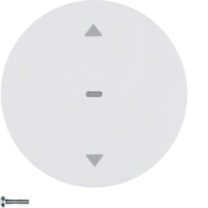 Berker R.1/R.3 Blind button polar white, glossy - Görsel 1