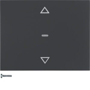 Blind button Berker K.1 anthracite, matt - Görsel 1