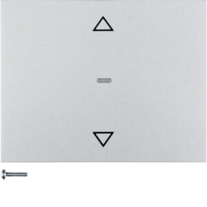 Blind button Berker K.5 aluminium, lacquered - Görsel 1