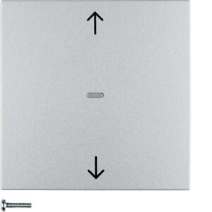 Blind button Berker B.7 aluminium, matt - Görsel 1