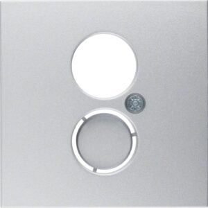 Centre plate for loudspeaker socket outlet  alumin