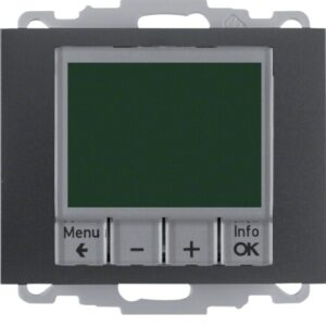 K.1/K.5 Dijital Termostat Mekanizma Antrasit - Görsel 1