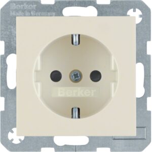 S.1/B.3/B.7 Schuko Priz Çocuk Korumalı Beyaz - Görsel 1