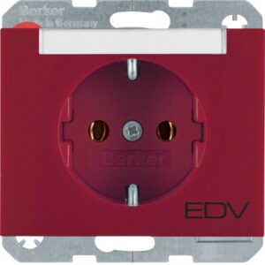 SCHUKO-socket outlet with imprint and labelling fi - Görsel 1