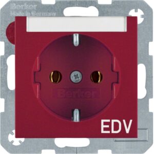SCHUKO-socket outlet with imprint and labelling fi - Görsel 1