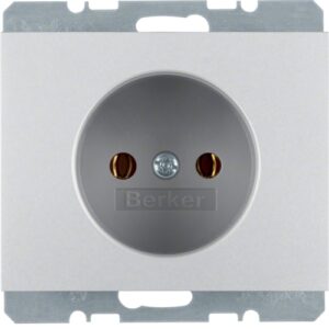Socket outlet without earth contact  alu, lacquere - Görsel 1