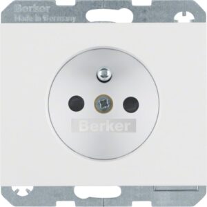 K.1/K.5 UPS Priz Çocuk Korumalı Vidalı Montaj Beyaz - Görsel 1