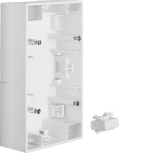 Surface-mounted housing 2gang  polar white, glossy - Görsel 1