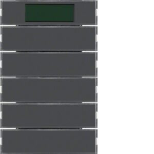 Push-button 5gang with room thermostat, display  a - Görsel 1