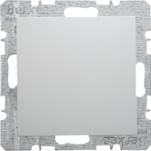 Blank plate with centre plate  polar white, glossy - Görsel 1