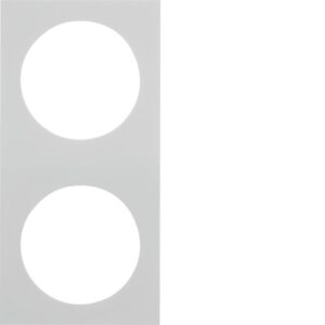 Frame 2gang Integro Pure polar white, glossy - Görsel 1