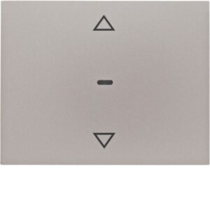 Blind button Berker K.5 stainless steel, lacquered - Görsel 1