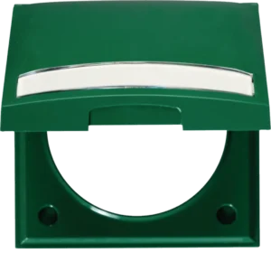 Frame 1gang with hinged cover and labelling field - Görsel 1