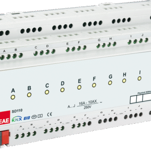 KNX 1-10V 10Ch x 16A Switch Dim actuator - Görsel 1