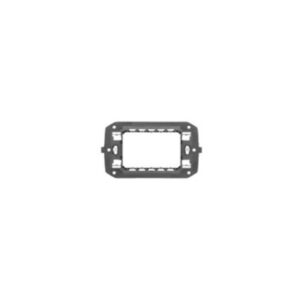 ITALIAN STANDARD SUPPORT 3 GANG CHORUS ANTHRACITE - Görsel 1
