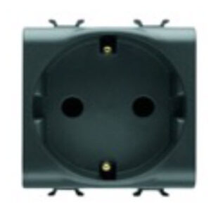 S. OUT. 2M 2P+E 16A DE QUICK WIRING ANTHRACITE - Görsel 1