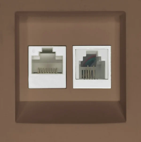 DOUBLE RJ45 CAT.6 UTP + RJ11 BRONZE (INT-C012-05-01)