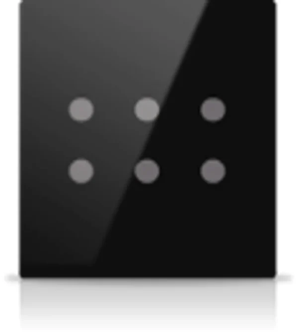 MONA 6 BUTTON SW. BLACK WITH PIR SENSOR (MNB-SS06)